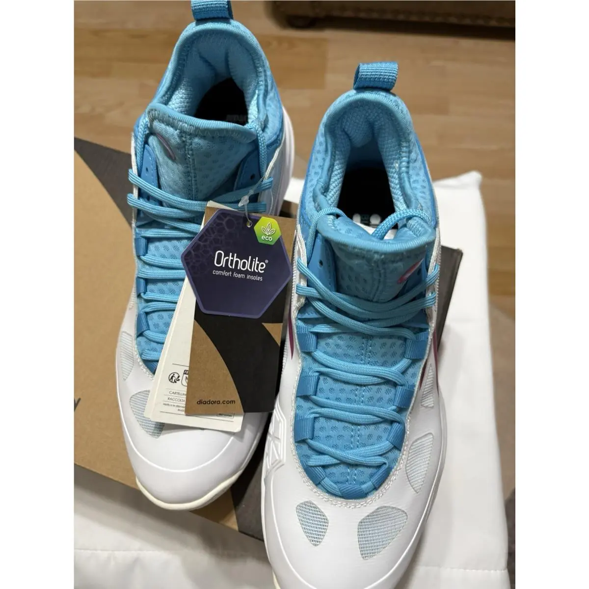 Diadora shoes - Diadora Speed Blushield Fly 3 Plus Ag Tennis - 176948-D0117 - White 3