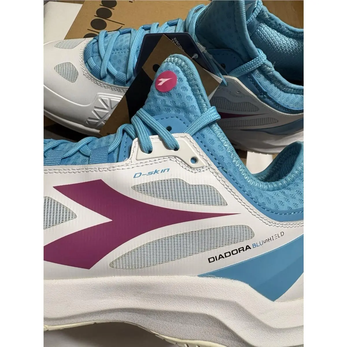 Diadora shoes - Diadora Speed Blushield Fly 3 Plus Ag Tennis - 176948-D0117 - White 7