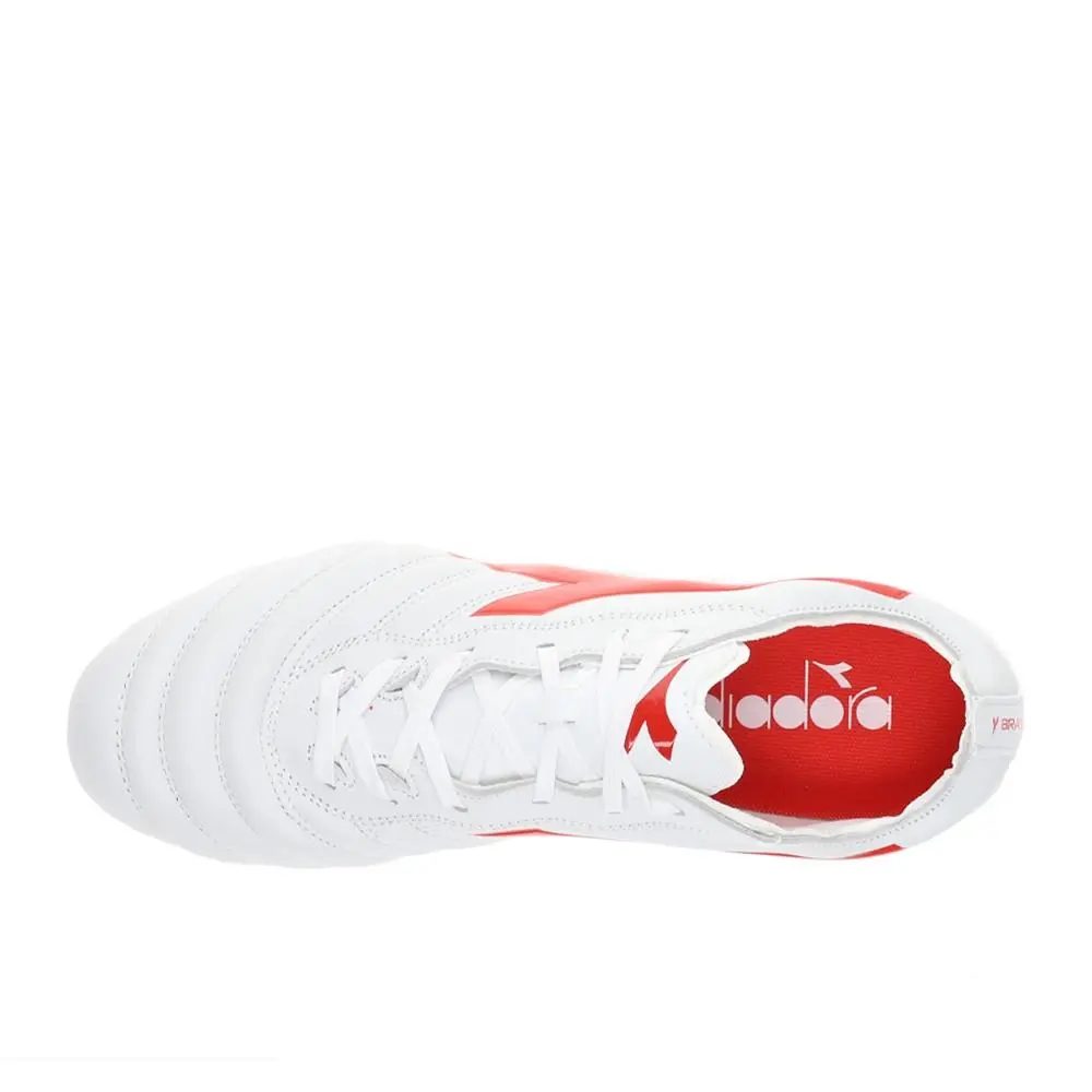 Diadora shoes - diadora Brasil Elite 2 Lightweight Mph Firm Ground Soccer Cleats - 179062-C9981 - White (UPC: 193867799603) 2