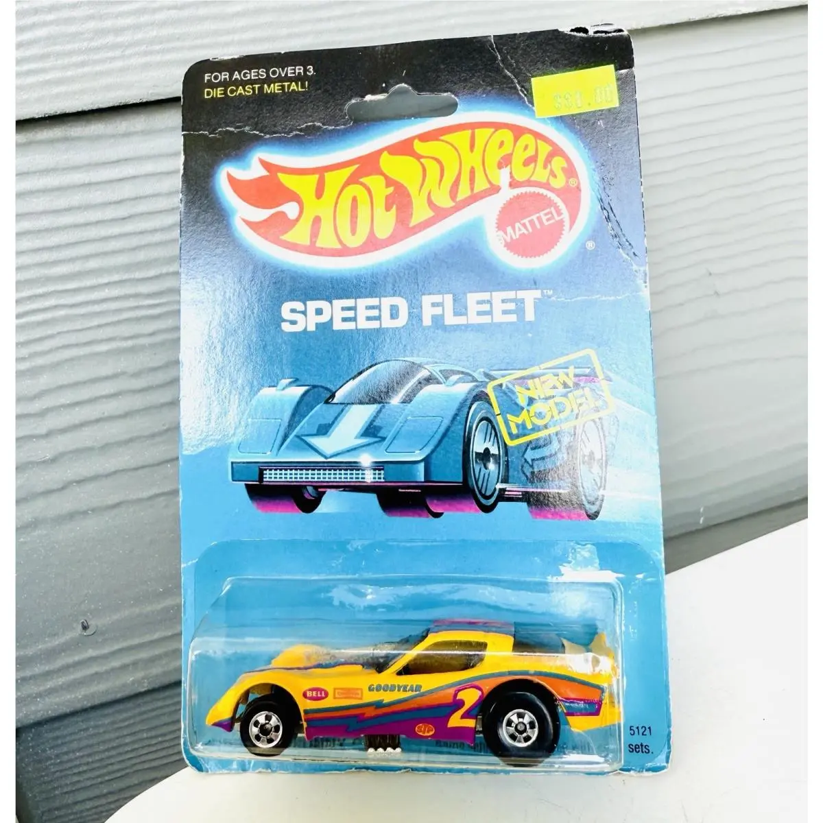 1986 Hot Wheels Speed Fleet Yellow Firebird Funny Car Vintage Dragster 2 Racer