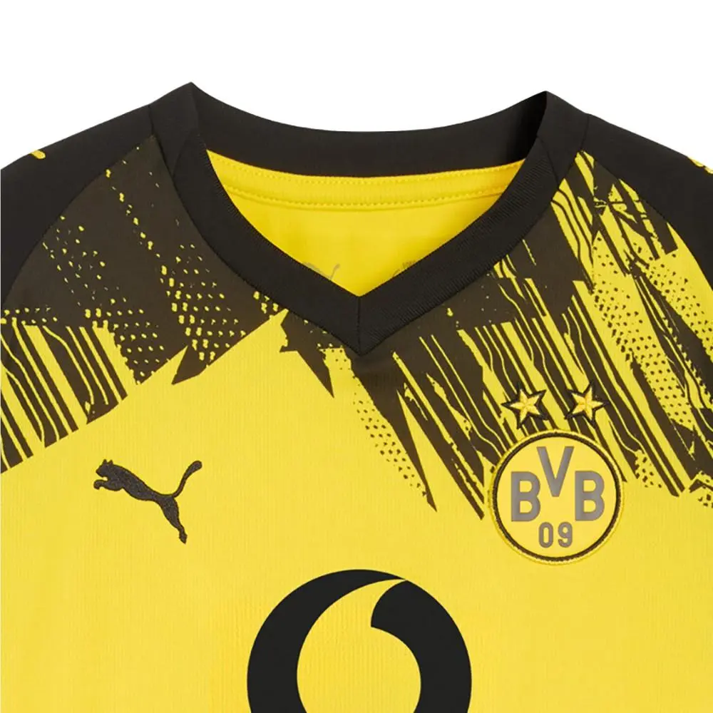 Puma clothing - PUMA Bvb VNeck Short Sleeve Home Soccer Jersey Replica Youth - 78009401 - Yellow 7