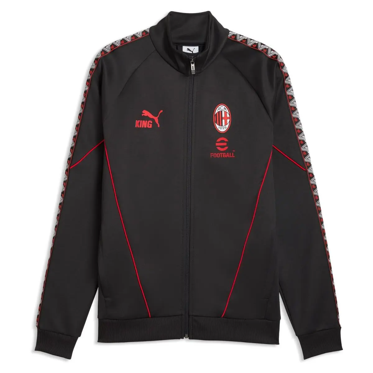 Men`s Puma Gray AC Milan King Anthem Drycell Full-zip Jacket