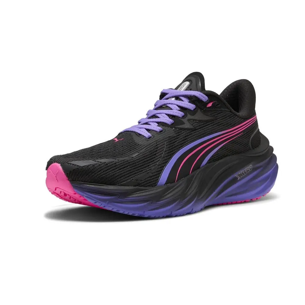 Puma shoes - PUMA Velocity Nitro 4 Digitokyo Lace Up Running - 31191401 - Black, Purple 6