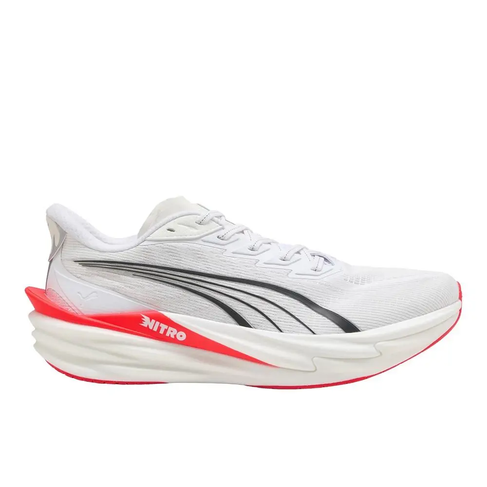 Puma Deviate Nitro 4 Running Mens White Sneakers Athletic Shoes 31212326