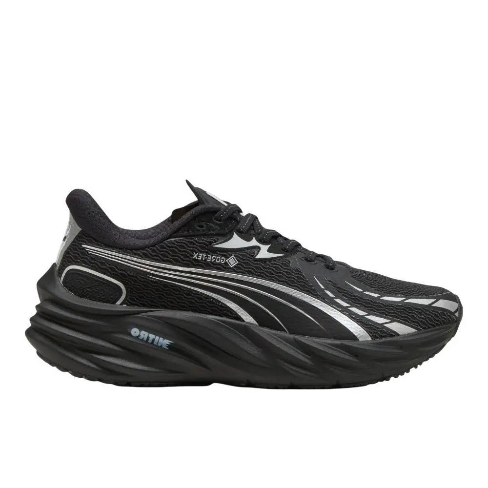 Puma Velocity Nitro 4 Goretex Running Womens Black Sneakers Athletic Shoes 3111