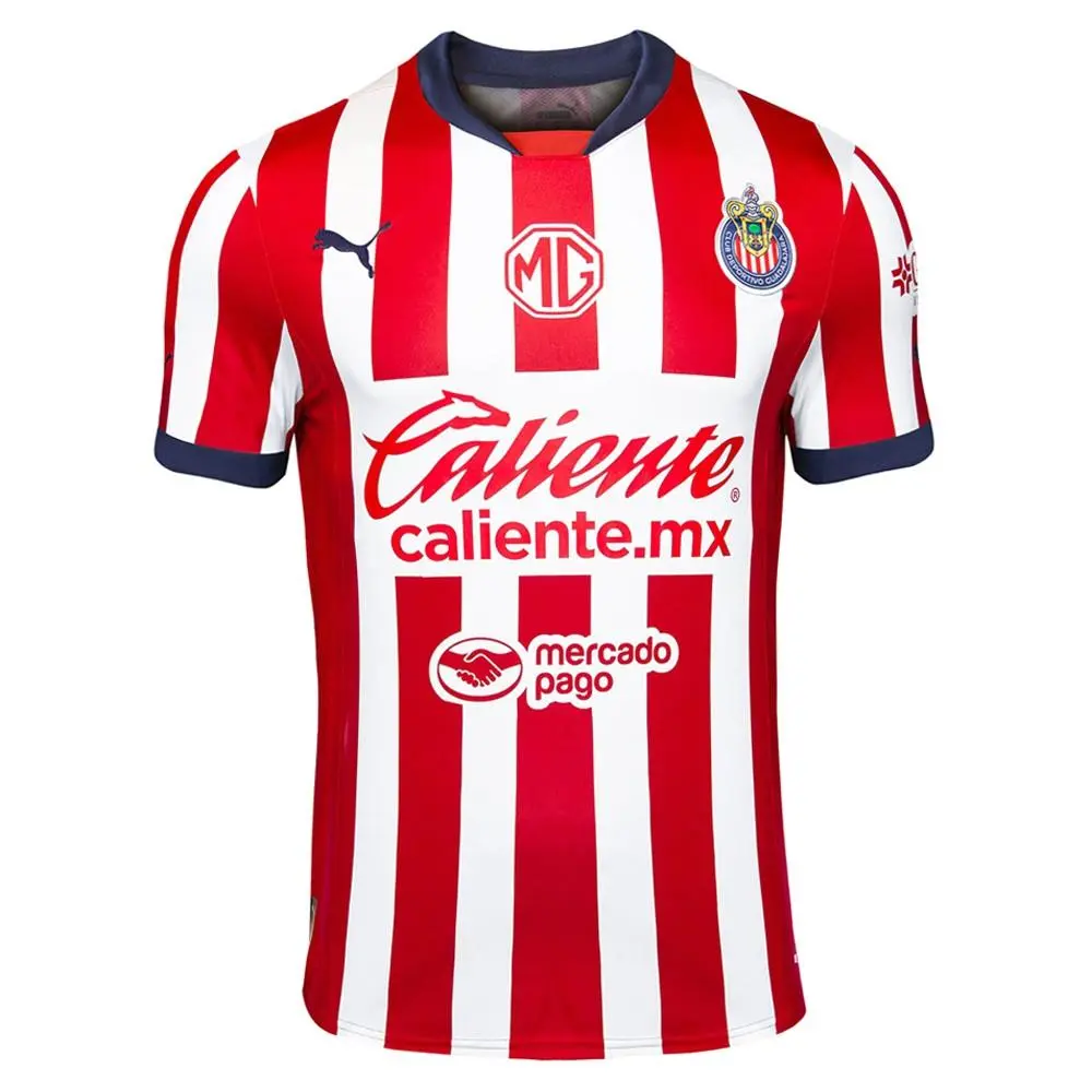 Puma clothing - PUMA Chg Replica 2425 Collared Short Sleeve Home Soccer Jersey - 70624501 - Red 1