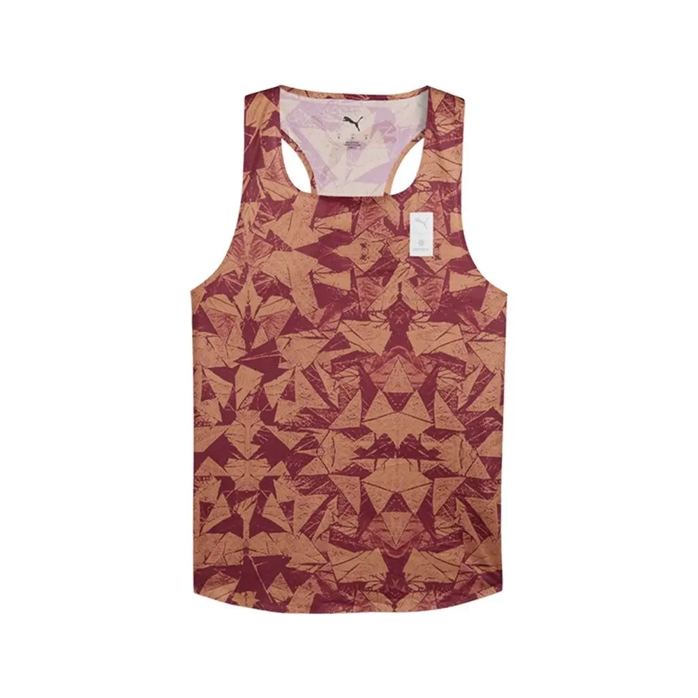 Puma clothing - PUMA  X Saysky Crew Neck Athletic Tank Top - 52760990 - Orange, Red 6