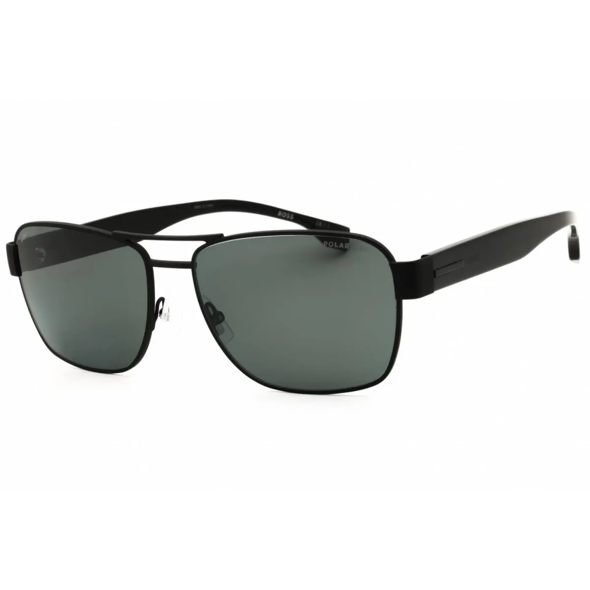 Men`s Sunglasses Black Metal Pilot Shape Full Rim Frame 1441/S 0807 M9 by Hugo Boss