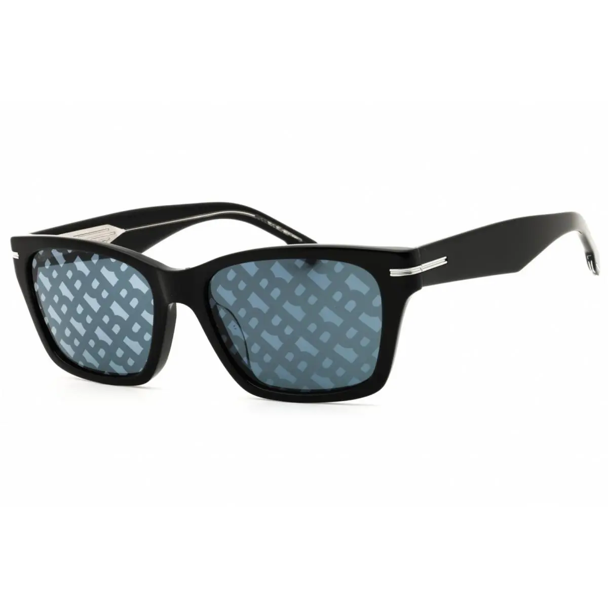 Men`s Sunglasses Black Acetate Square Full Rim Frame 1739/F/SK 0807 MD by Hugo Boss