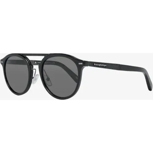 Ermenegildo Zegna EZ 0022 Shy Blk Mat bk Polarized Italy 50-21-145 EZ0022-01D