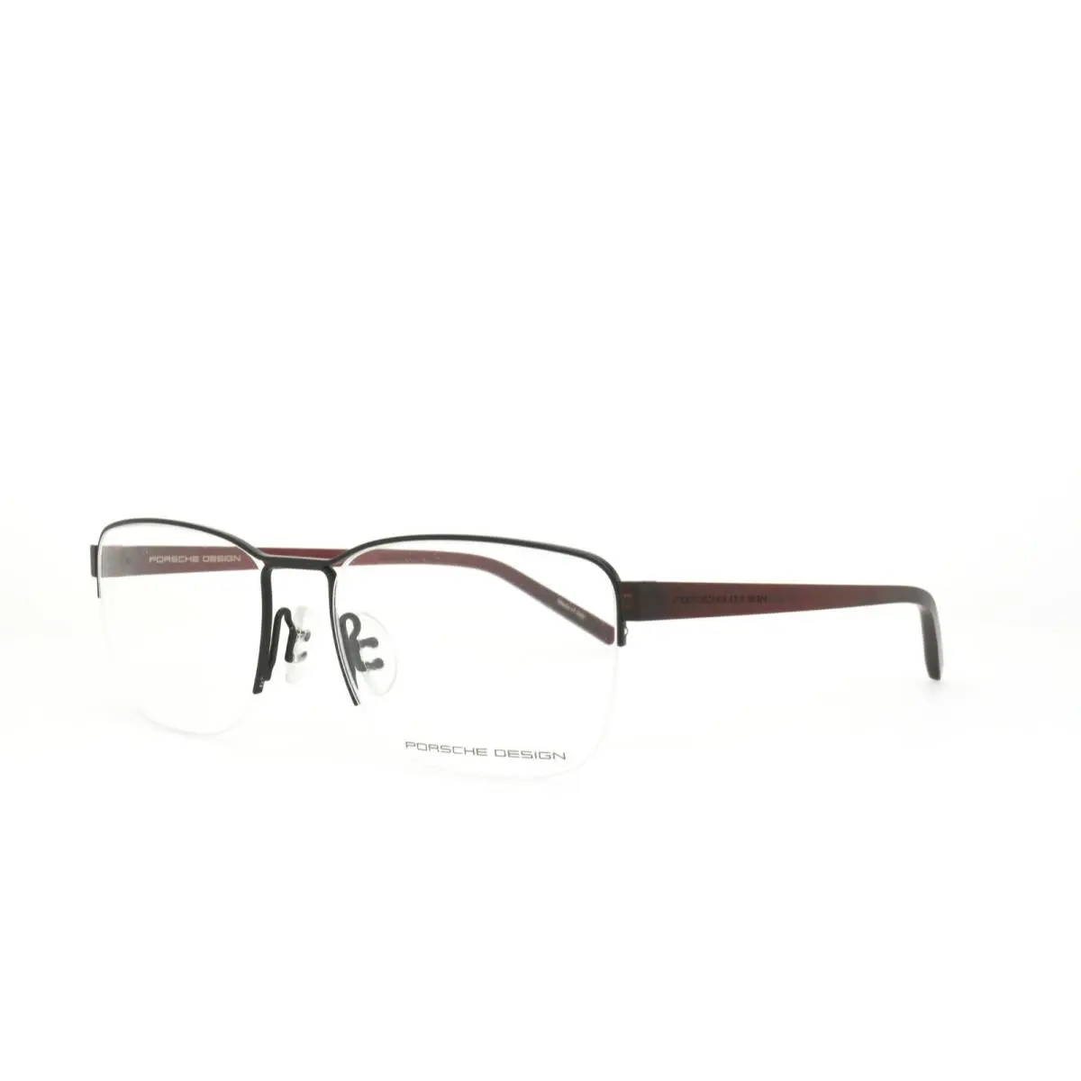 Design Eyeglasses 8357 A 54-18-145 Black Dark Maroon by Porsche