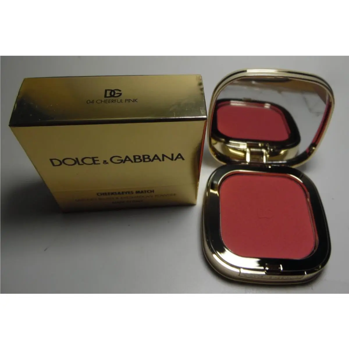 Dolce Gabbana Cheeks Eyes Match Blush Eyeshadow 05 Wonderful Strawberry