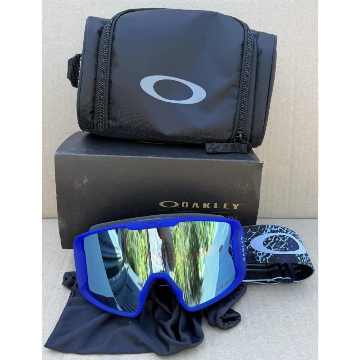 Oakley Prizm Line Miner M Goggles Crystal Blue Cell Sapphire Irid