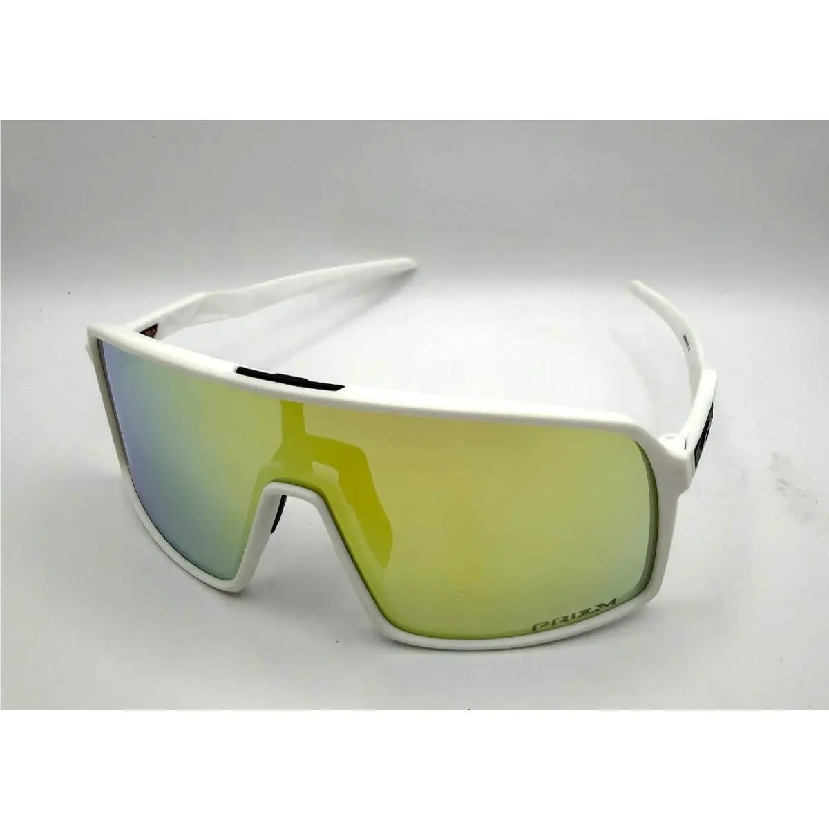 Oakley Sutro Sunglasses White Frame Yellow Lens Case Accessories