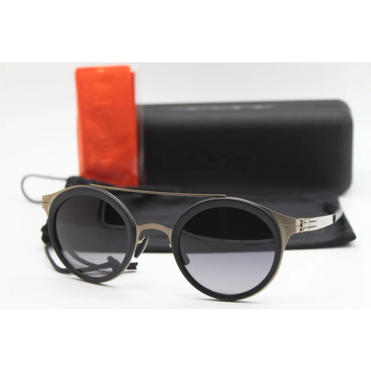 IC Berlin Model Katharina I. Bronze Black Sunglasses W/case 48-26