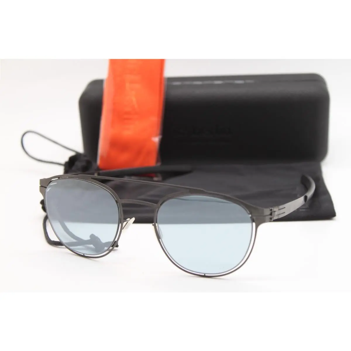 IC Berlin Model Simplicity Graphite Sunglasses W/case 48-23