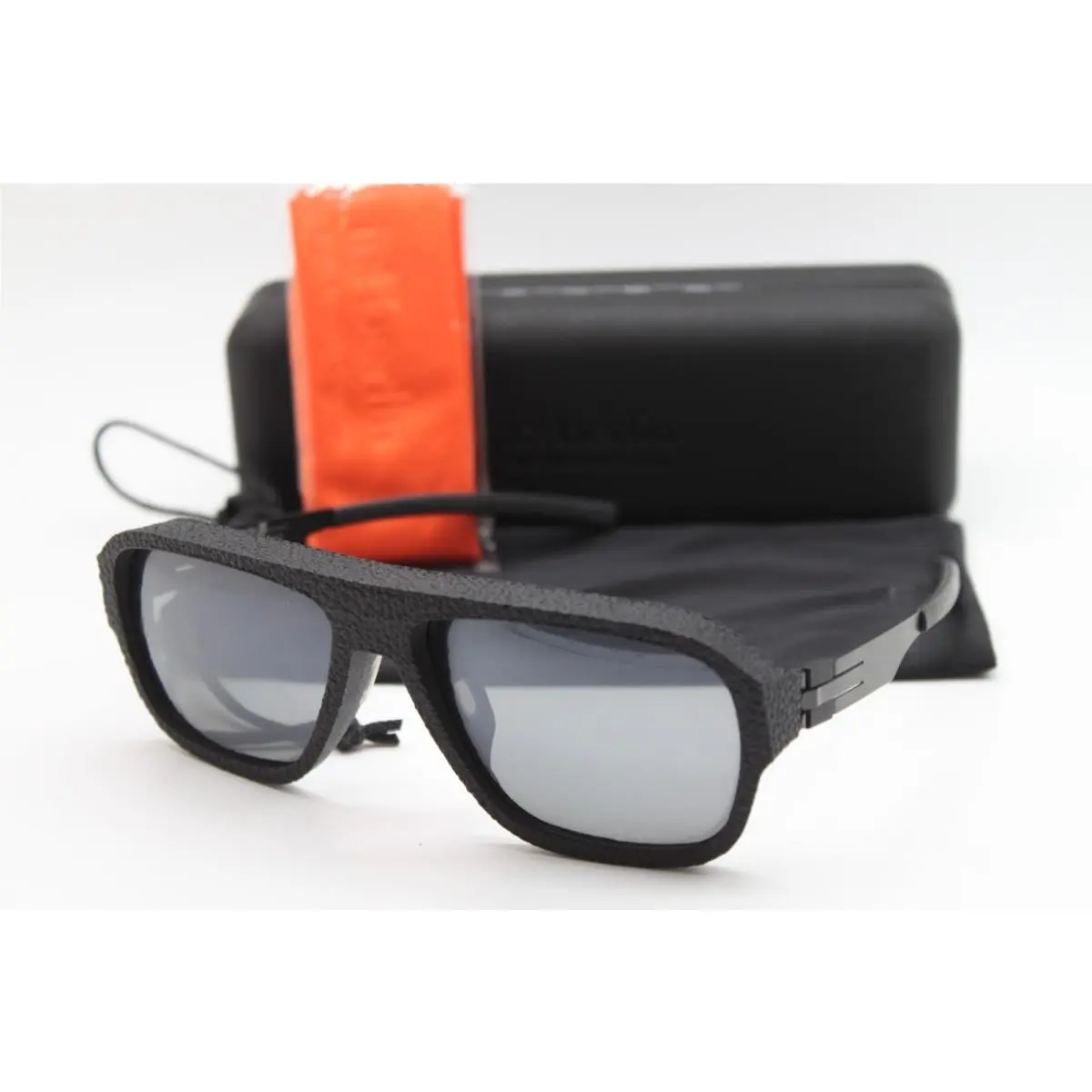 IC Berlin Model I See Black Sunglasses W/case 60-17