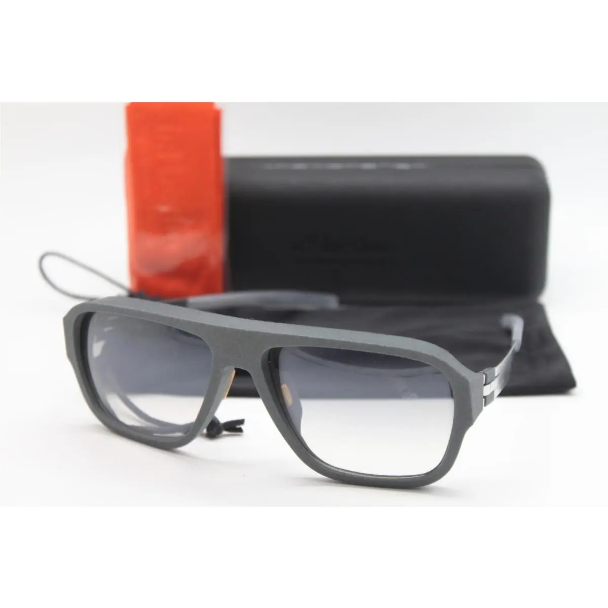 IC Berlin Model I See Pearl Grey Sunglasses W/case 60-17