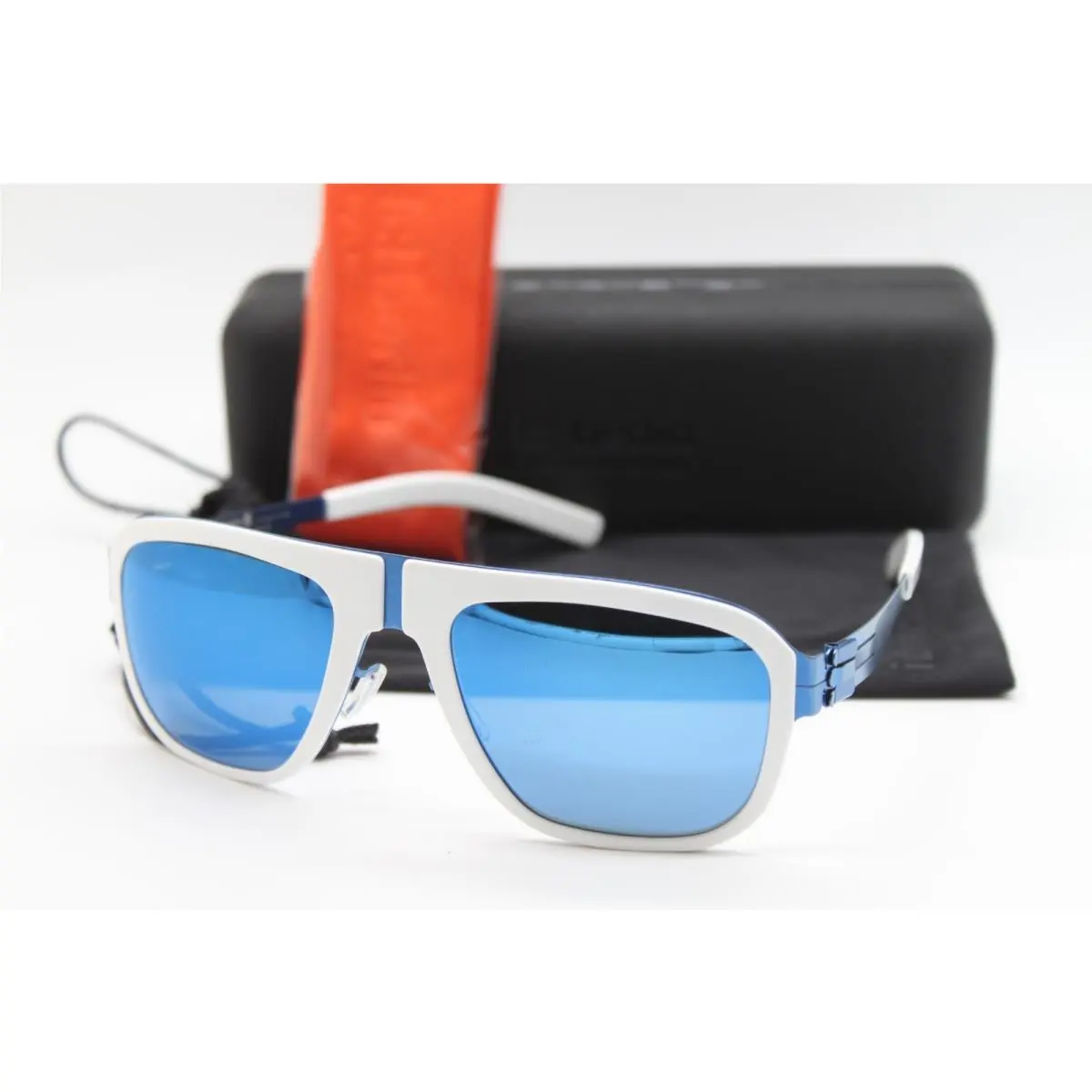 IC Berlin M8 Pappelplatz Electric Blue Sunglasses W/case 54-21