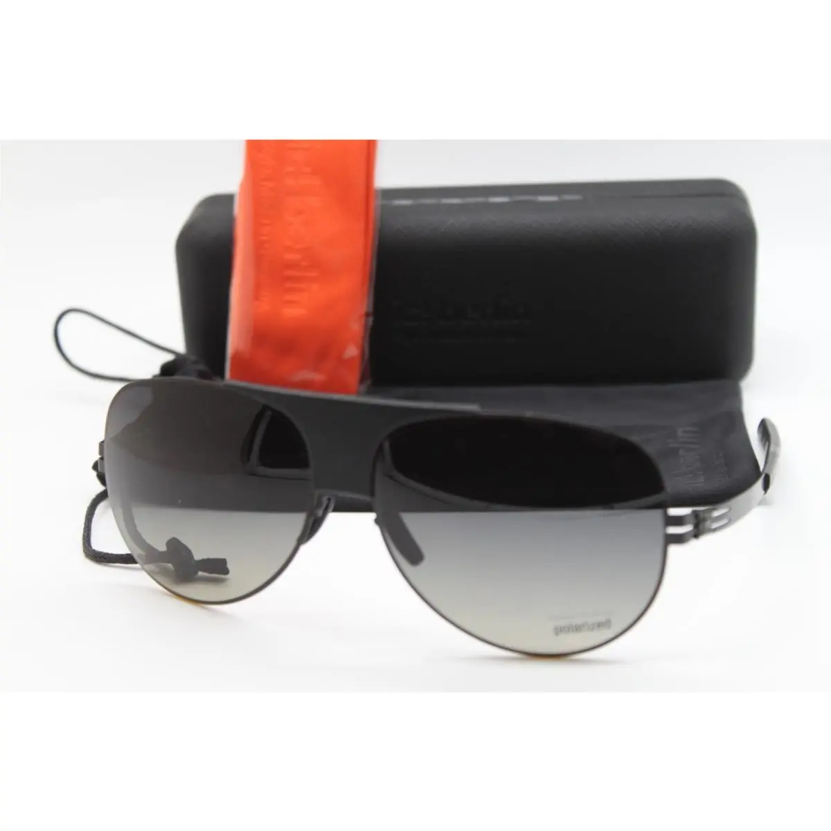 IC Berlin Roadster Black Polarized Sunglasses W/case 62-16