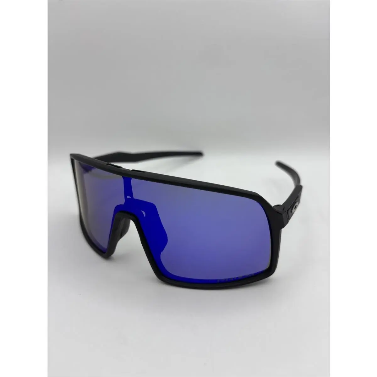 Oakley Sutro Sunglasses Black Frame Dark Blue Lens Case Accessories