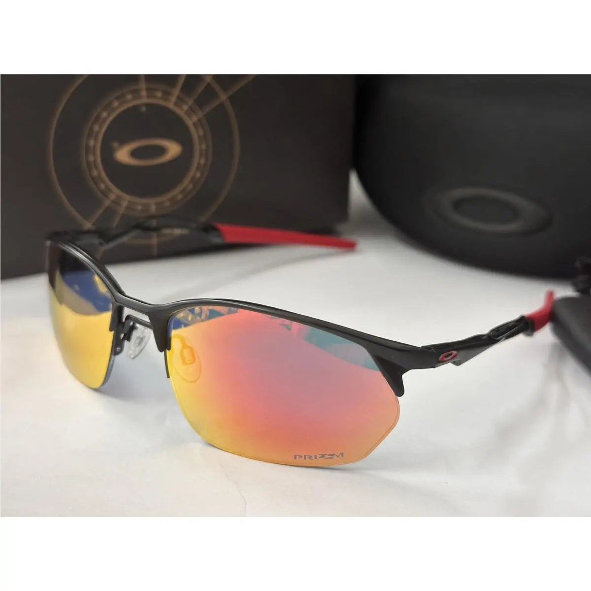 Oakley Wire Tap 2.0 OO4145 Black/red Sunglasses Glasses Sports Outdoor Prizm