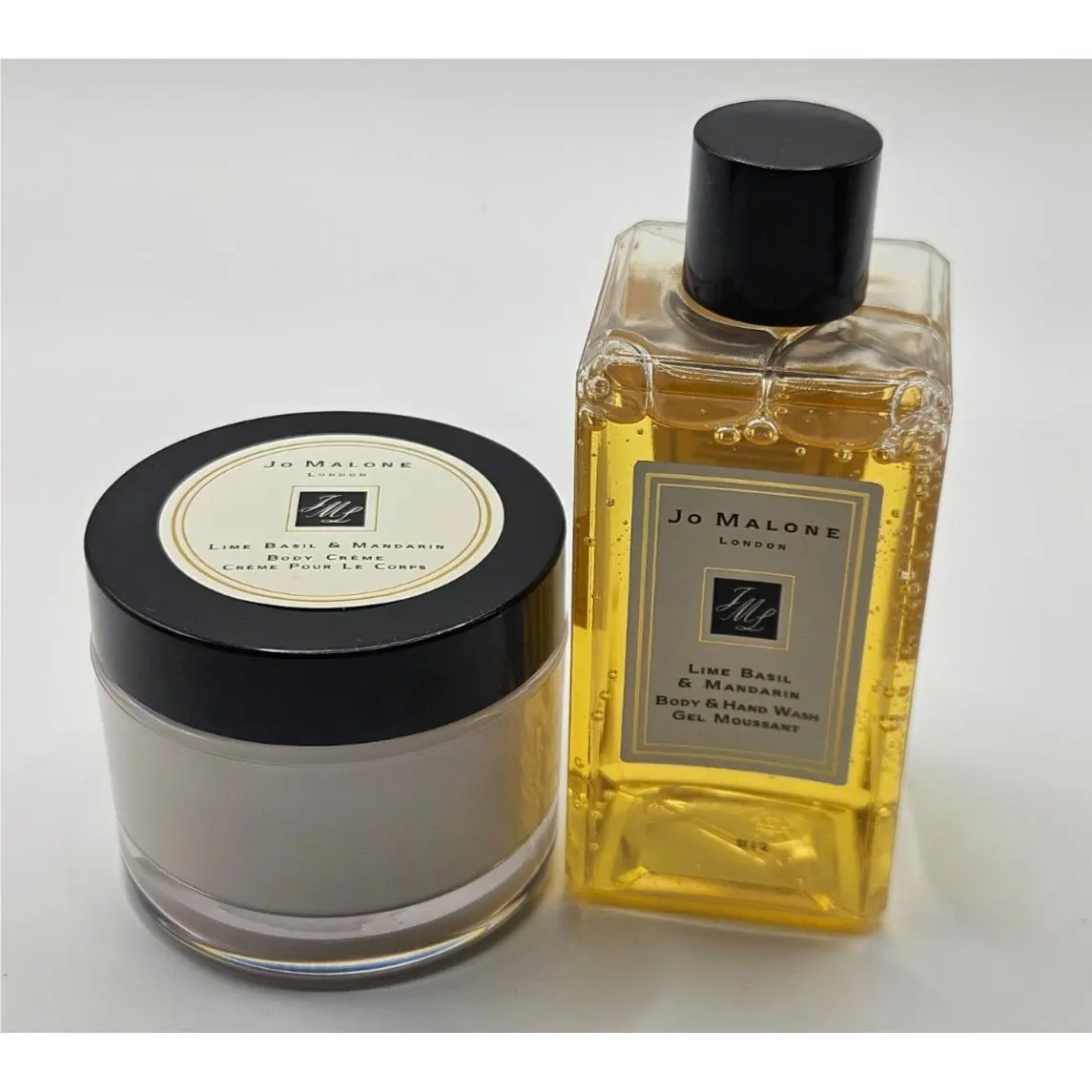 Jo Malone Lime Basil Mandarin Perfume Body Hand Wash 3.4 oz / 100ml + Creme