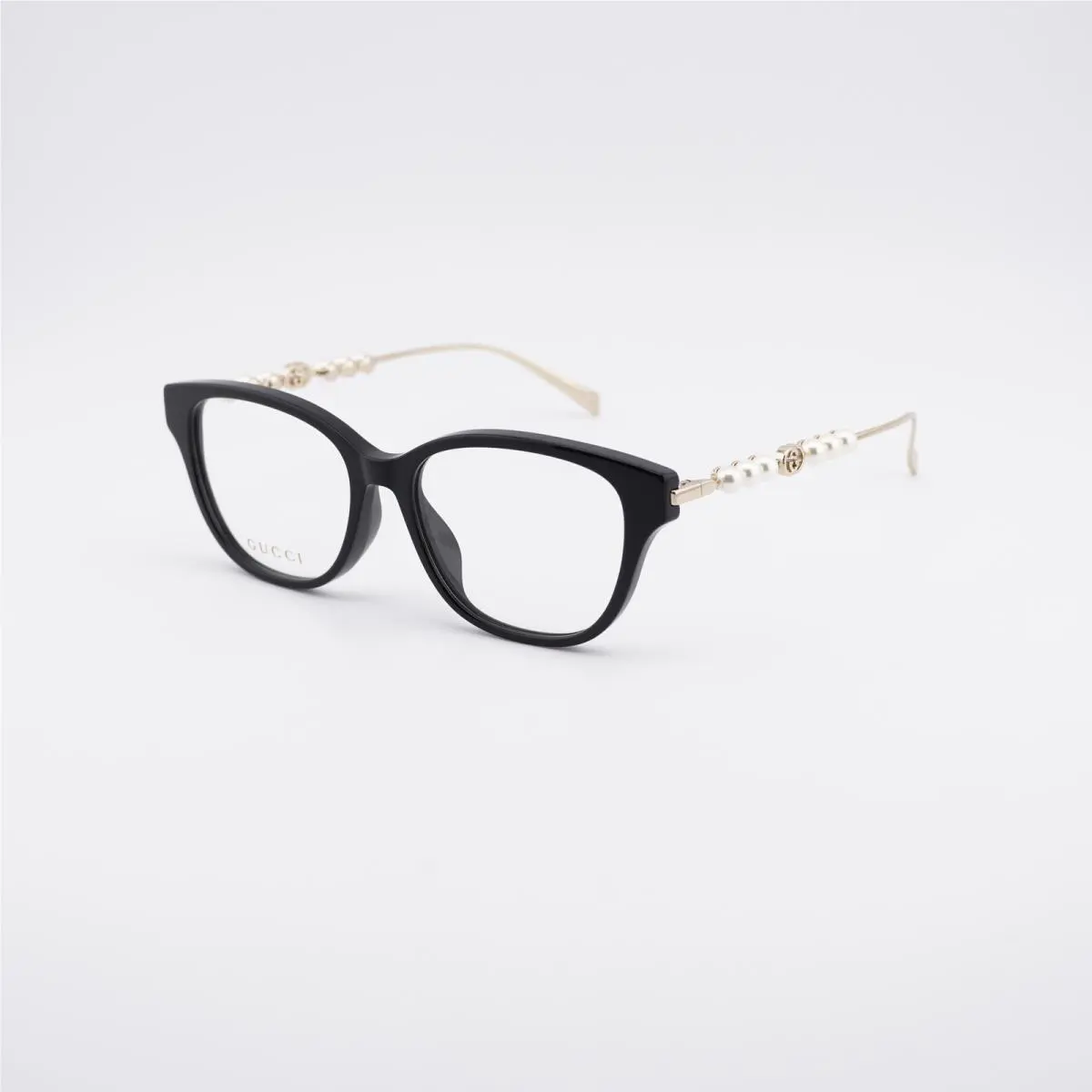 GG1972OA 001 Black/gold with White Pearl 54mm Eyeglasses by Gucci
