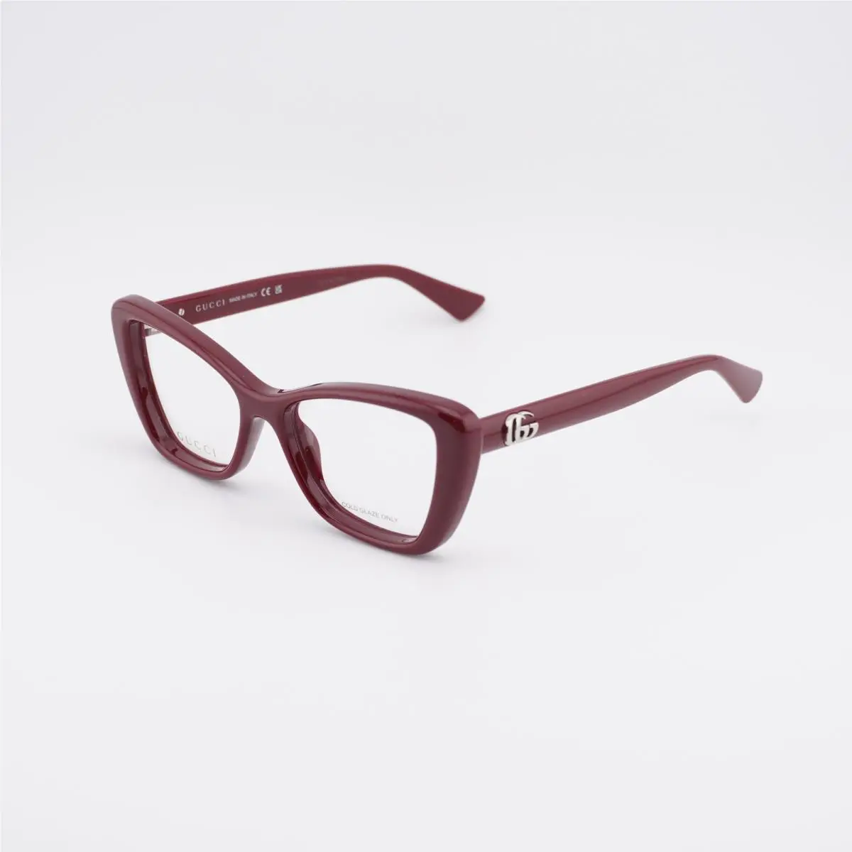 GG1977O 004 Shiny Burgundy 52mm Eyeglasses by Gucci