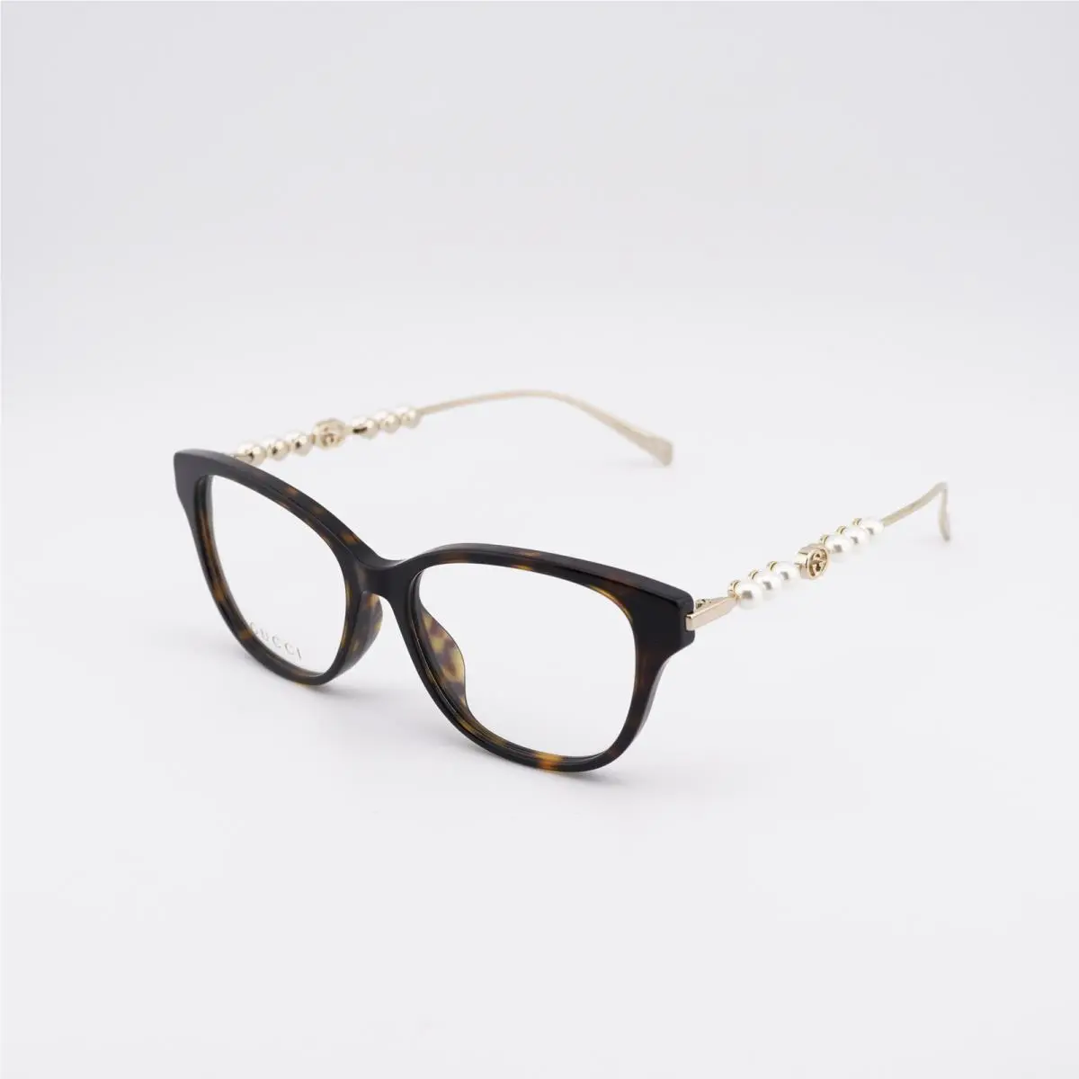 GG1972OA 003 Dark Havana/gold with White Pearl 54mm Eyeglasses by Gucci