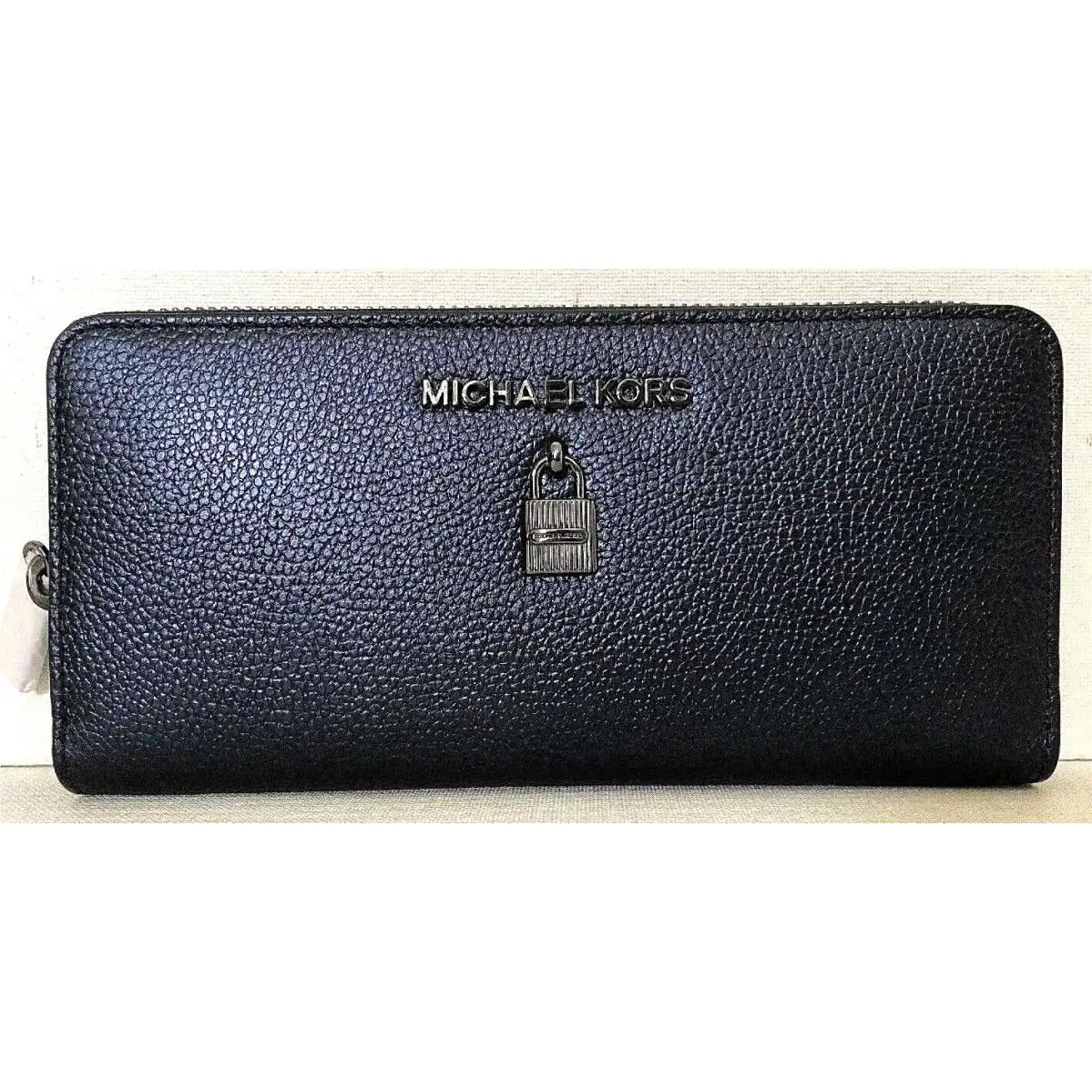 Michael Kors Adele Zip Around Continental Wallet Leather Midnight / Gift Box