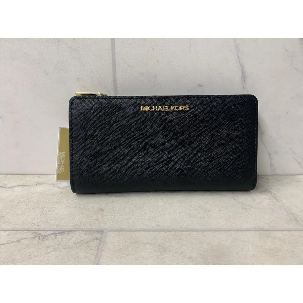 Michaek Kors Jet Set Snap Wallet - Black PO1017649