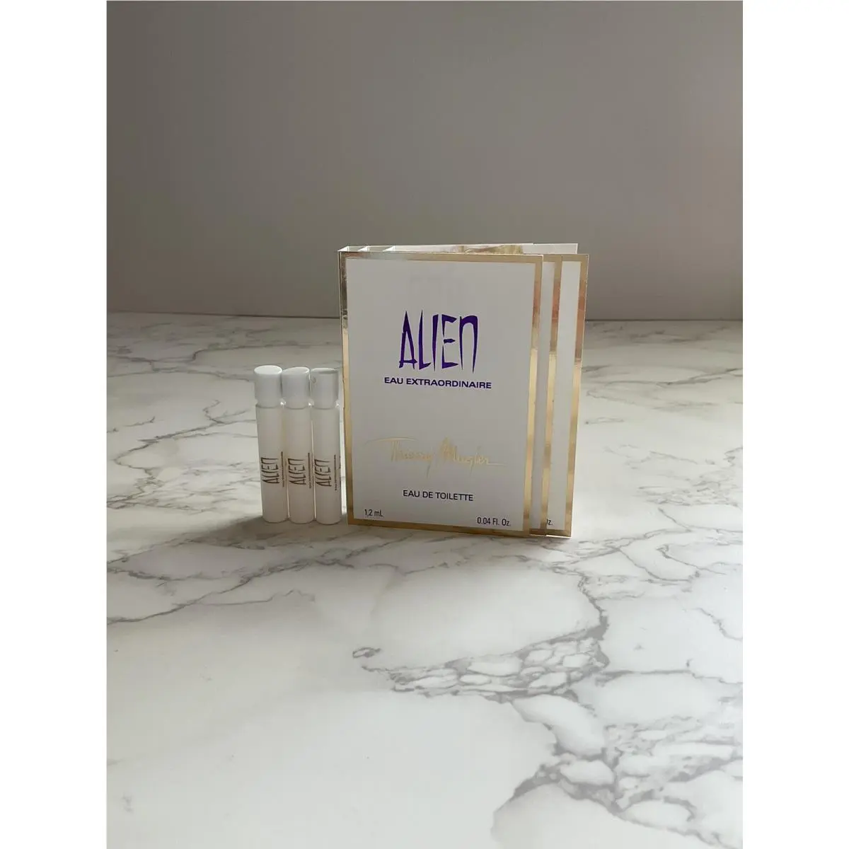 3x Alien Eau Extraordinaire by Thierry Mugler For Women 0.04 oz Edt Vial Spray