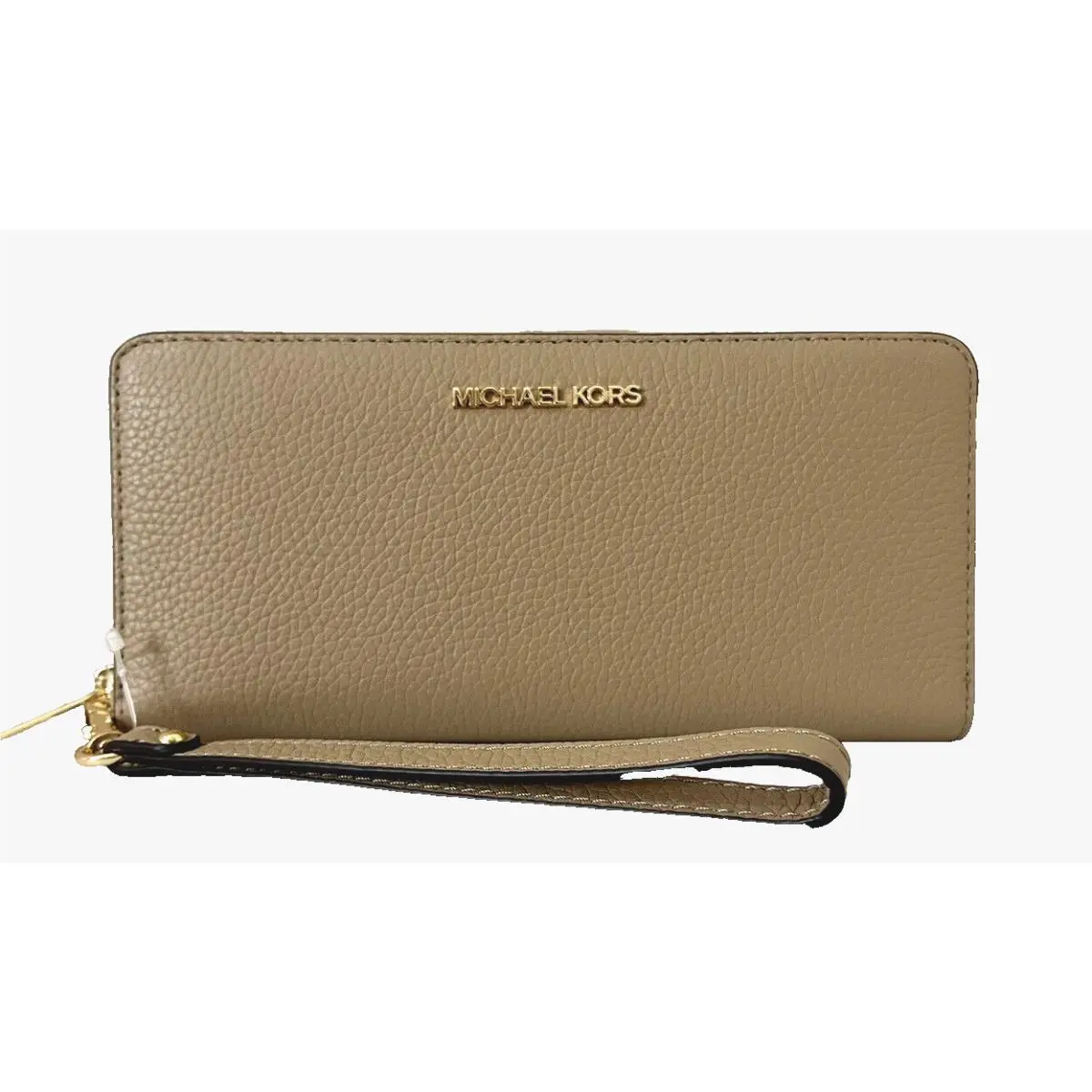 Michael Kors Jet Set Large Travel Continental Wallet Leather Camel