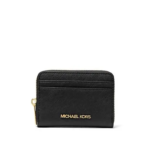 Michael Kors Jet Set Travel Medium Saffiano Leather Wallet Black