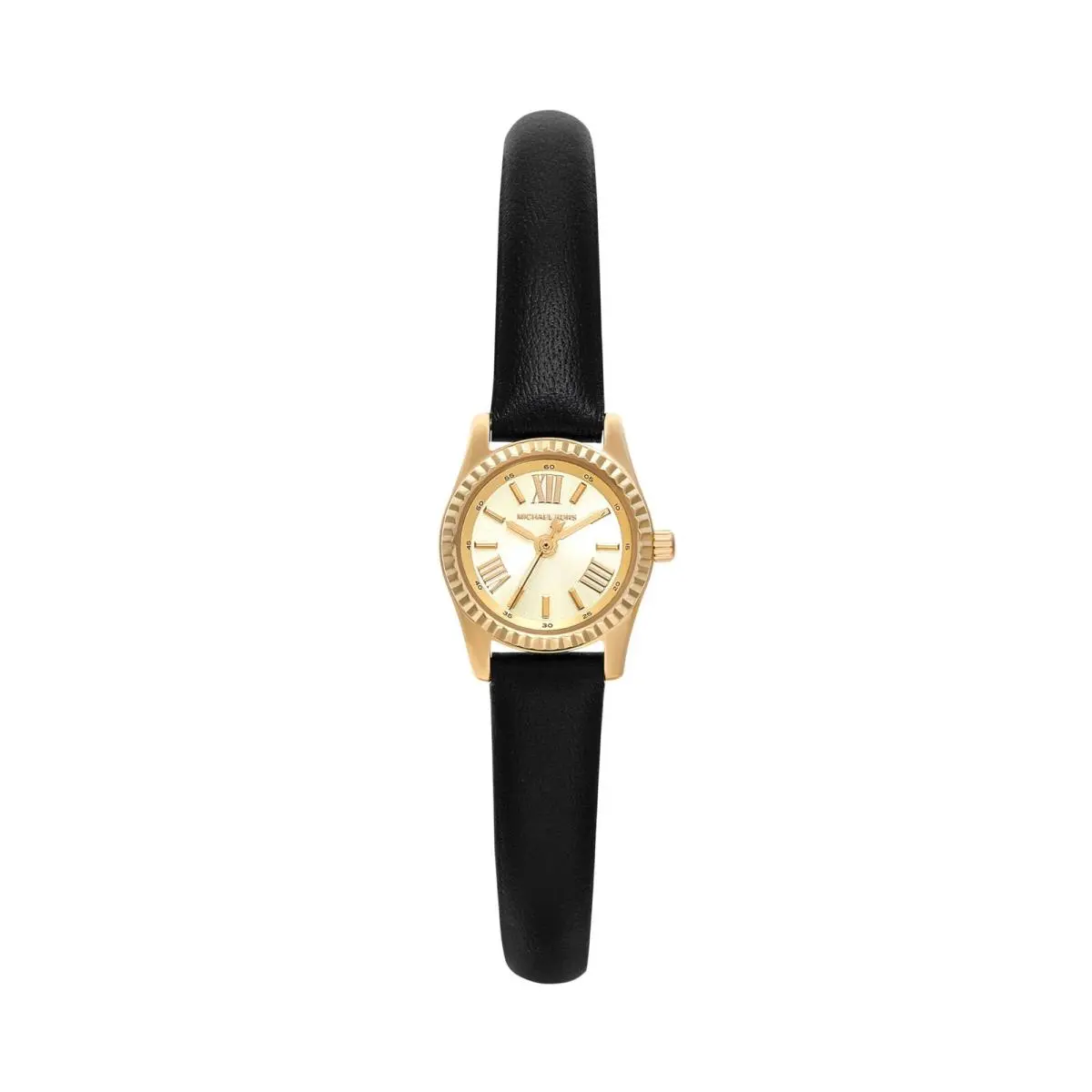 Women`s Lexington Three-hand Black 19MM Micro Gold/black by Michael Kors