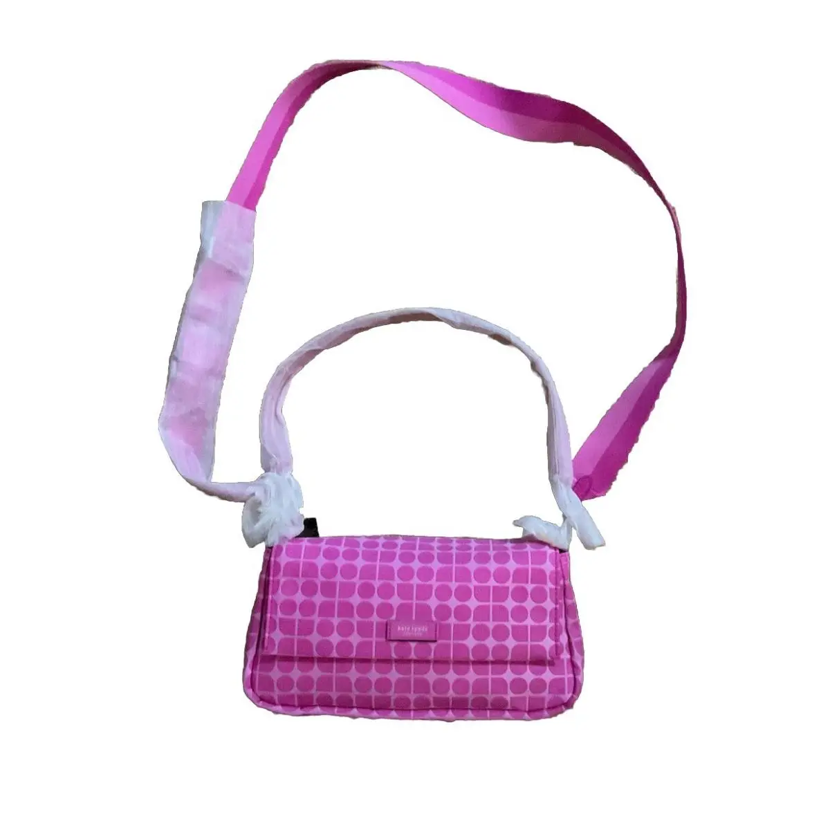 Kate Spade Noel Jacquard Convertible Crossbody W/dustbag KF864 Pink