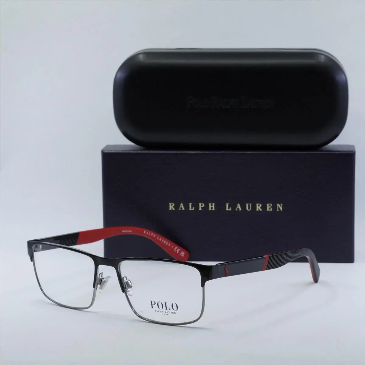 Polo t PH1215 9003 Shiny Black/gunmetal 56mm Eyeglasses by Ralph Lauren