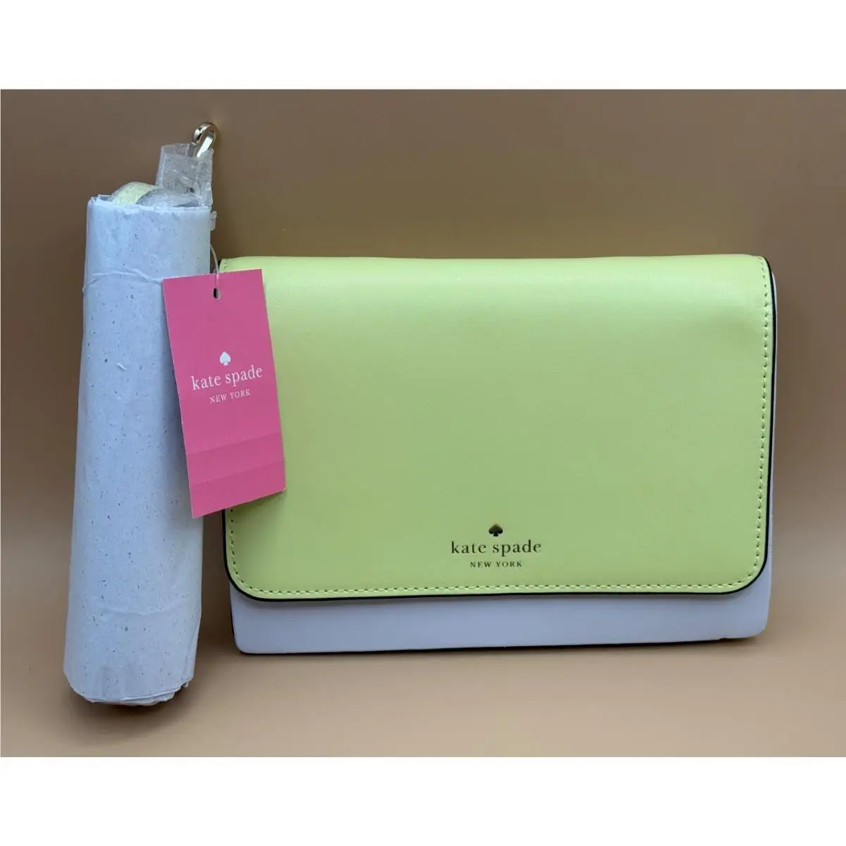 Kate Spade Kerri Crossbody Clutch Bosc Pear Smooth Leather