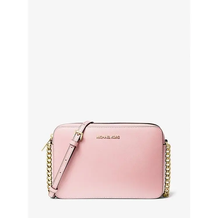 Michael Kors Jet Set Large Printed Logo Crossbody Bag Power Blush 35t8GTTC9l