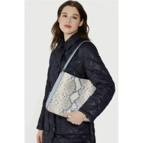 Kate Spade Leila Snake Embossed Medium Triple Compartment Bag - KF437