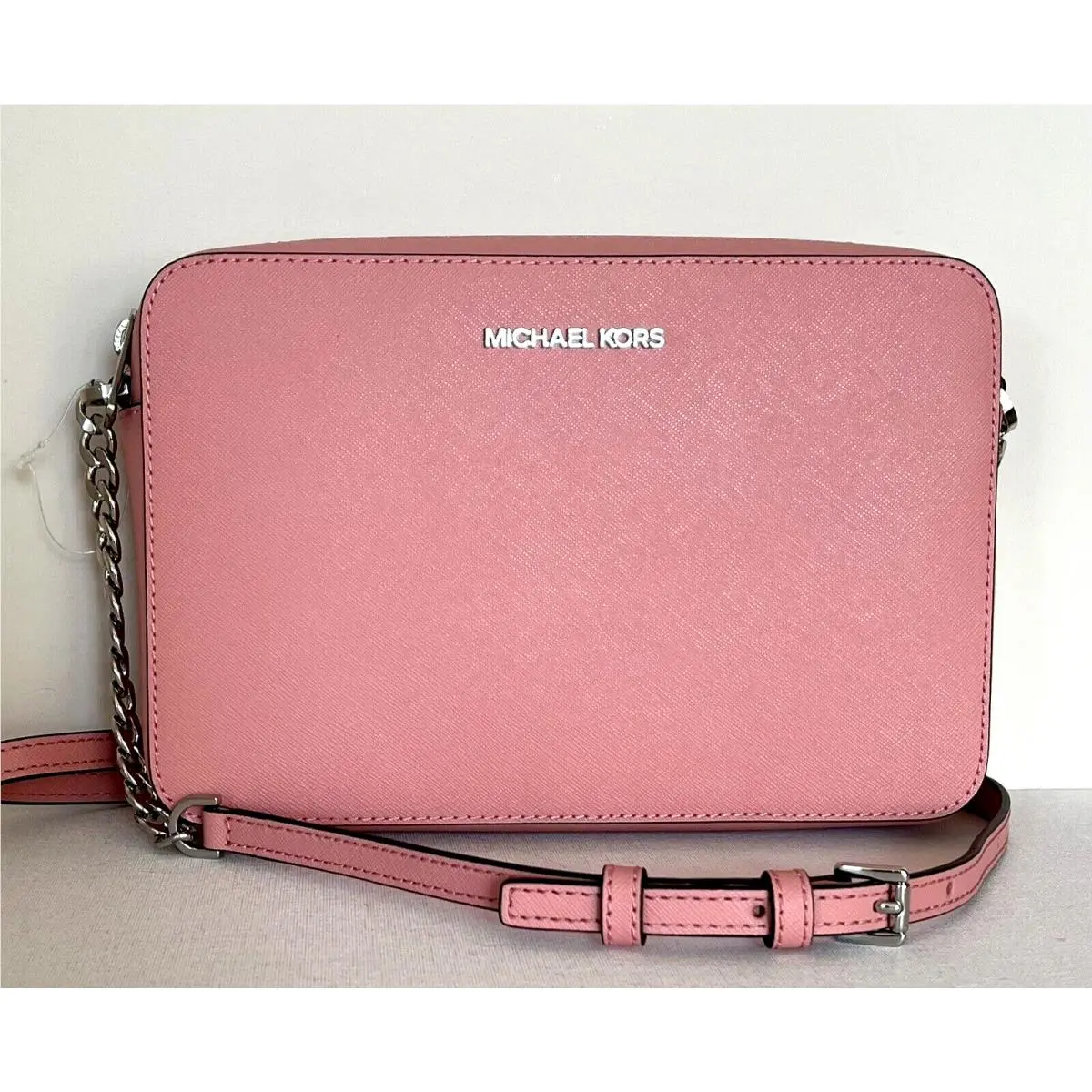 Michael Kors Jet Set Item Large Zip Chain Crossbody Primrose