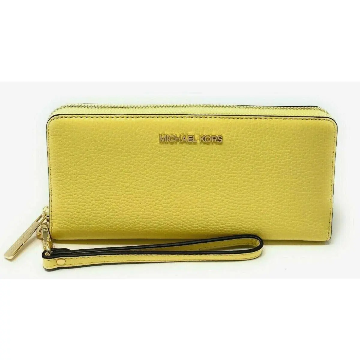 Michael Kors Jet Set Large Travel Continental Wallet Leather Buttercup