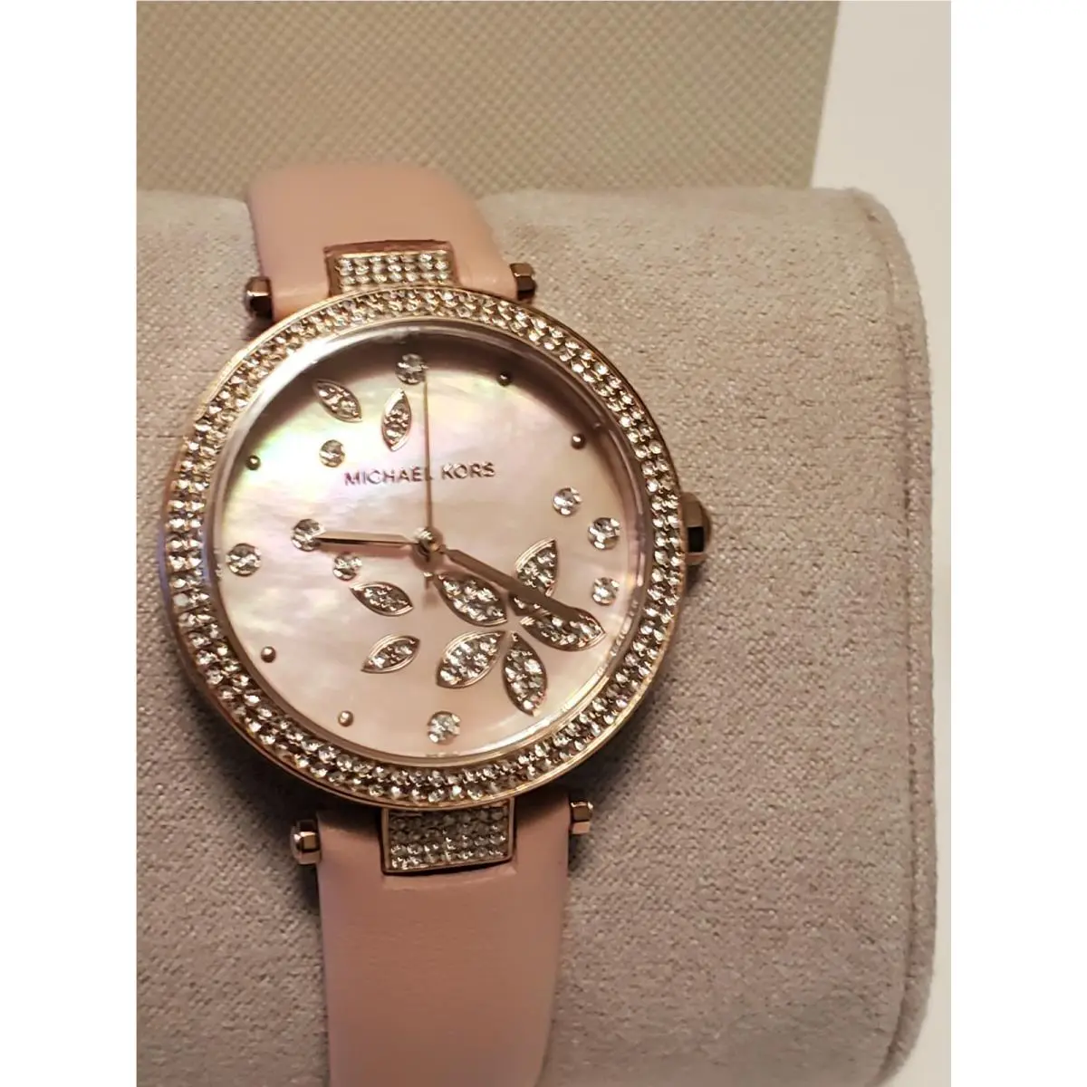 Parker Three-hand Blush Leather Watch MK6808 by Michael Kors