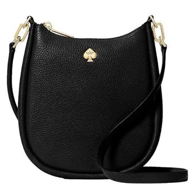 Kate Spade Kayla Small Swingpack Crossbody Black Pebbled Leather