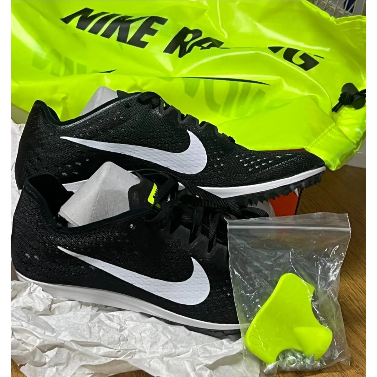 Nike Zoom Matumbo 3 Black/white-volt Mens 6.5 Womens 8 W/bag and Tool Kit