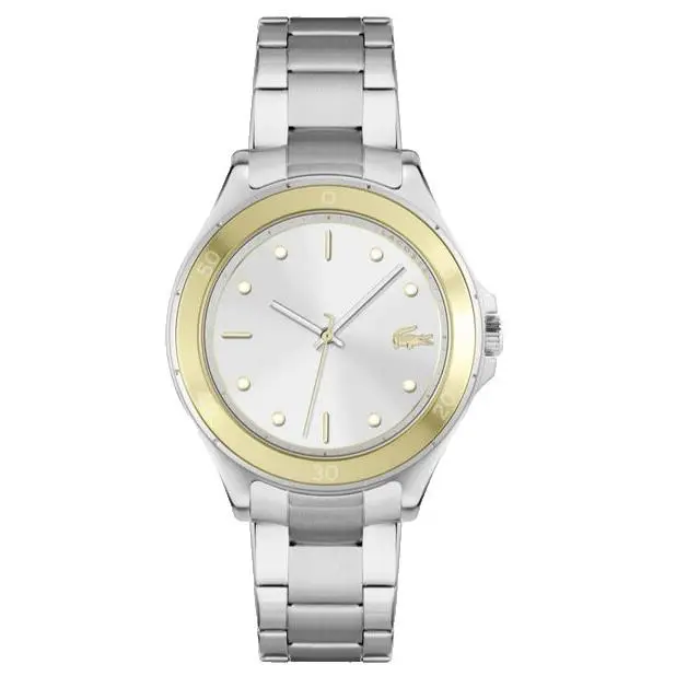 2001222 Silver Dial Stainless Steel Bracelet 38MM Womens Watch by Lacoste