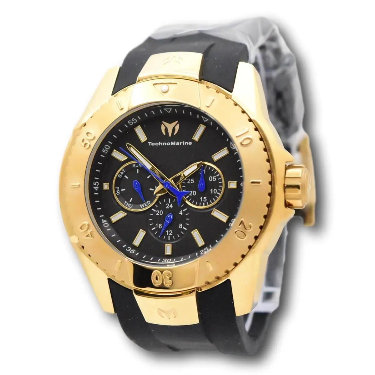 Technomarine UF6 Nextgen Men`s 48mm Day Date Gold Japan Quartz Watch TM-620003 by TechnoMarine