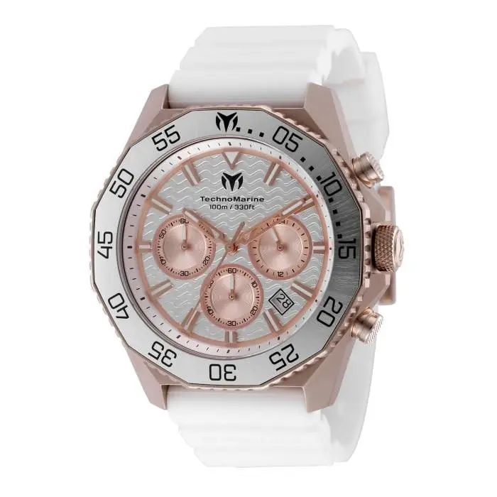 Technomarine Maré Vivo Men 44.20mm SS Rose Gold White+silver+champagne+rose Gold