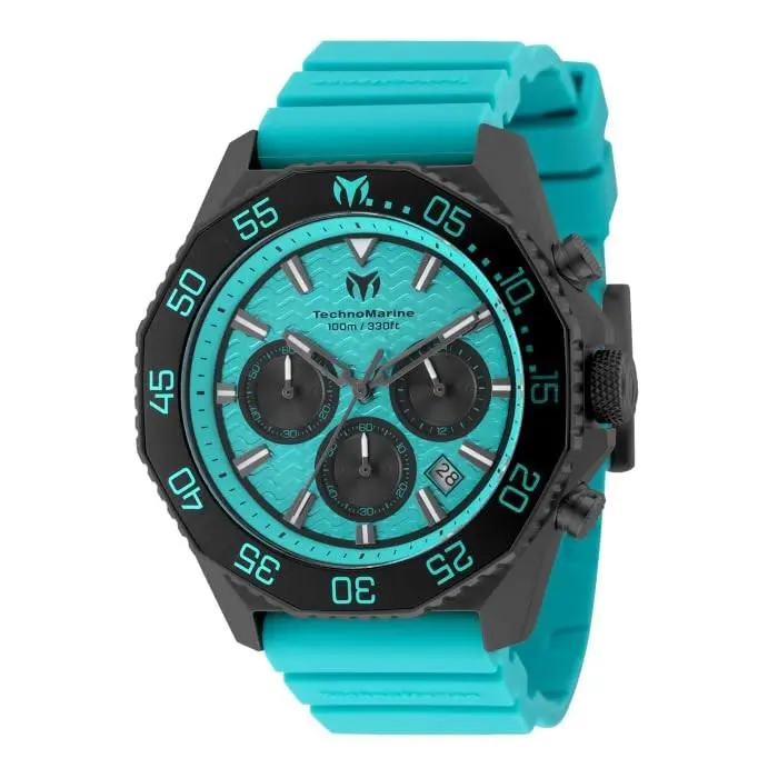 Technomarine Maré Vivo Men 44.20mm SS Black Black+blue Dial VD53C Quartz